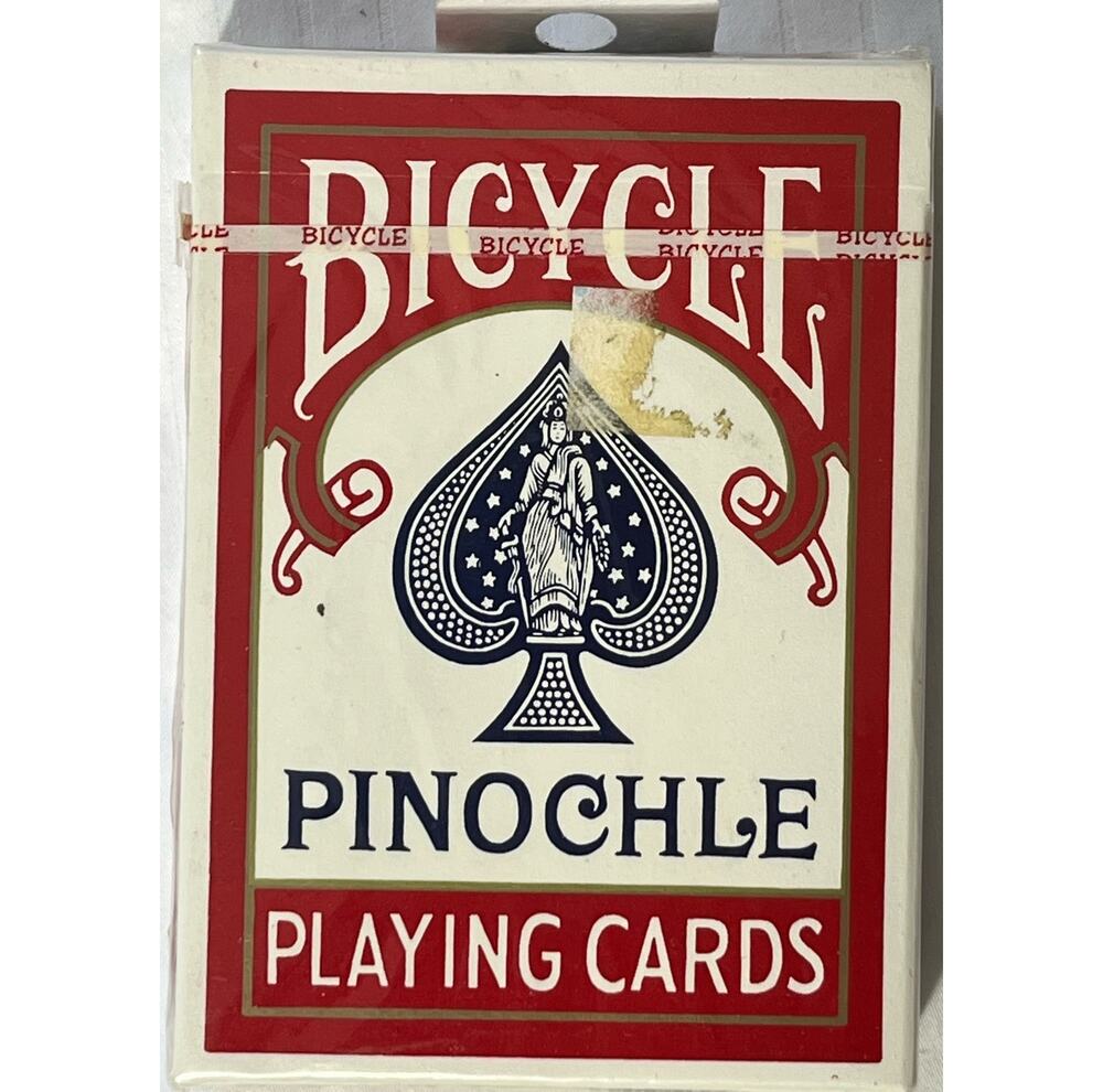Bicycle Pinochle Playing Cards Red Deck New Sealed